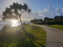 Sunrise over the beach